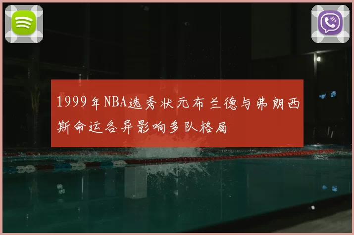 1999年NBA选秀状元布兰德与弗朗西斯命运各异影响多队格局