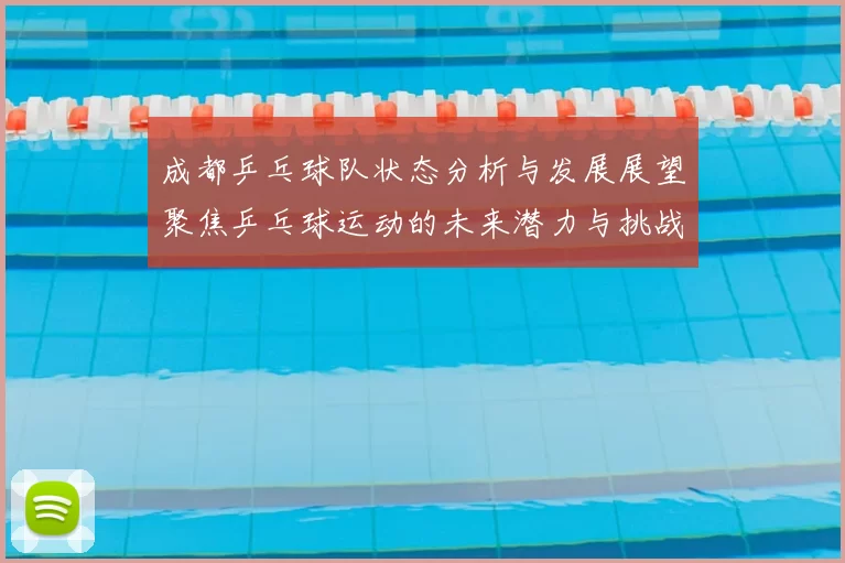 成都乒乓球队状态分析与发展展望聚焦乒乓球运动的未来潜力与挑战