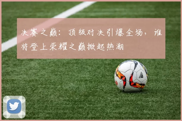 决赛之巅：顶级对决引爆全场，谁将登上荣耀之巅掀起热潮